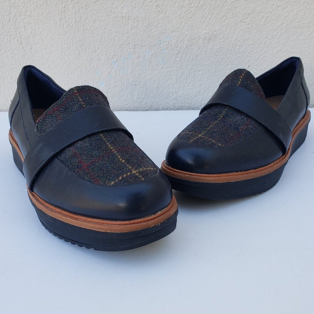 Tartan plaid platform chunky Teadale Elsa loafers - Picture 6 of 14